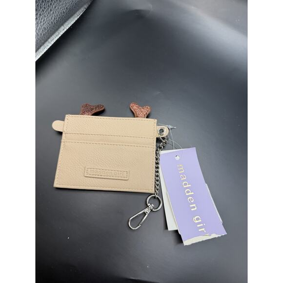 Madden Girl Christmas Reindeer Rudolph Wallet Wristlet - Picture 2 of 2